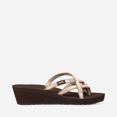 Teva Mush Mandalyn Wedge Ola 2 - Women's Teva Wedge Sandals - Coffee | India (PJBC14608)